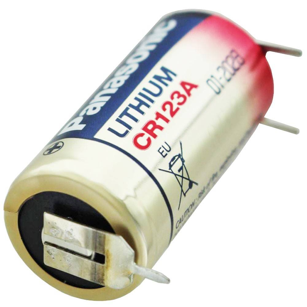CR123A Batterie mit 3er Printanschluss 1er Print Plus und 2er Print - Kontakt, Spannung 3 Volt-2