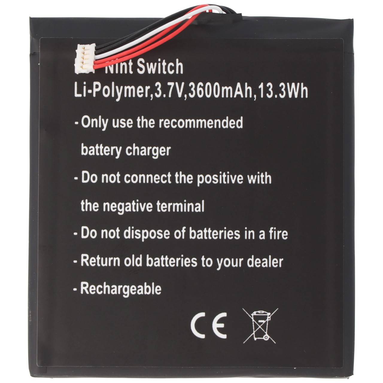 Akku passend für Nintendo Switch, Li-Polymer, 3,7V, 3600mAh, 13,3Wh-1