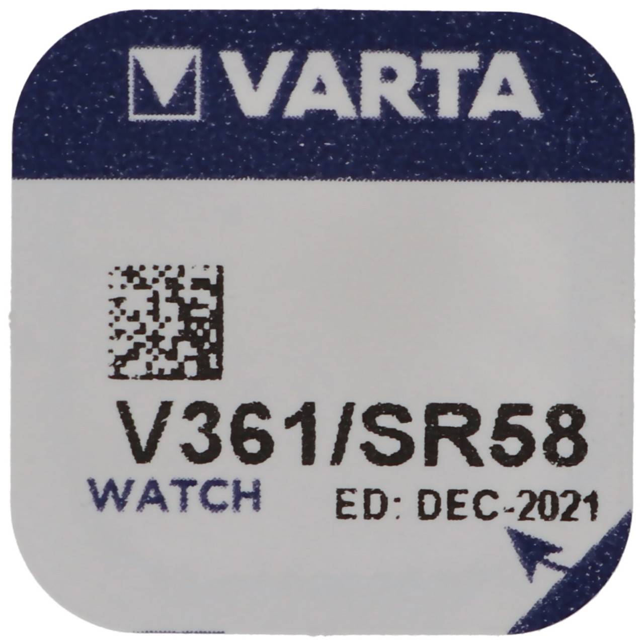 361, Varta V361, SR721W, SR58 Knopfzelle für Uhren etc.-0