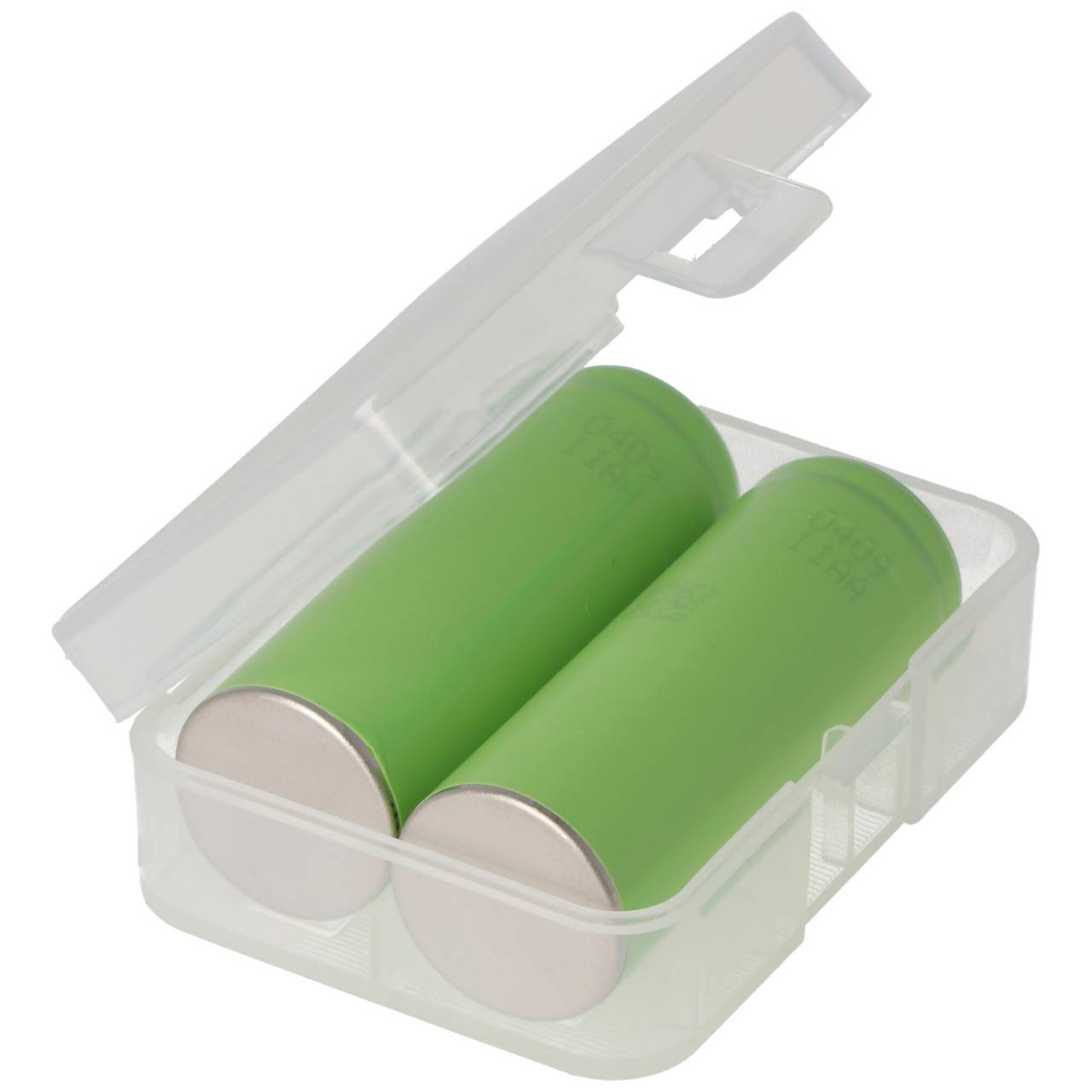 Plastikbox AccuSafe für 2x 18500 oder 3x 16340 transparent-2
