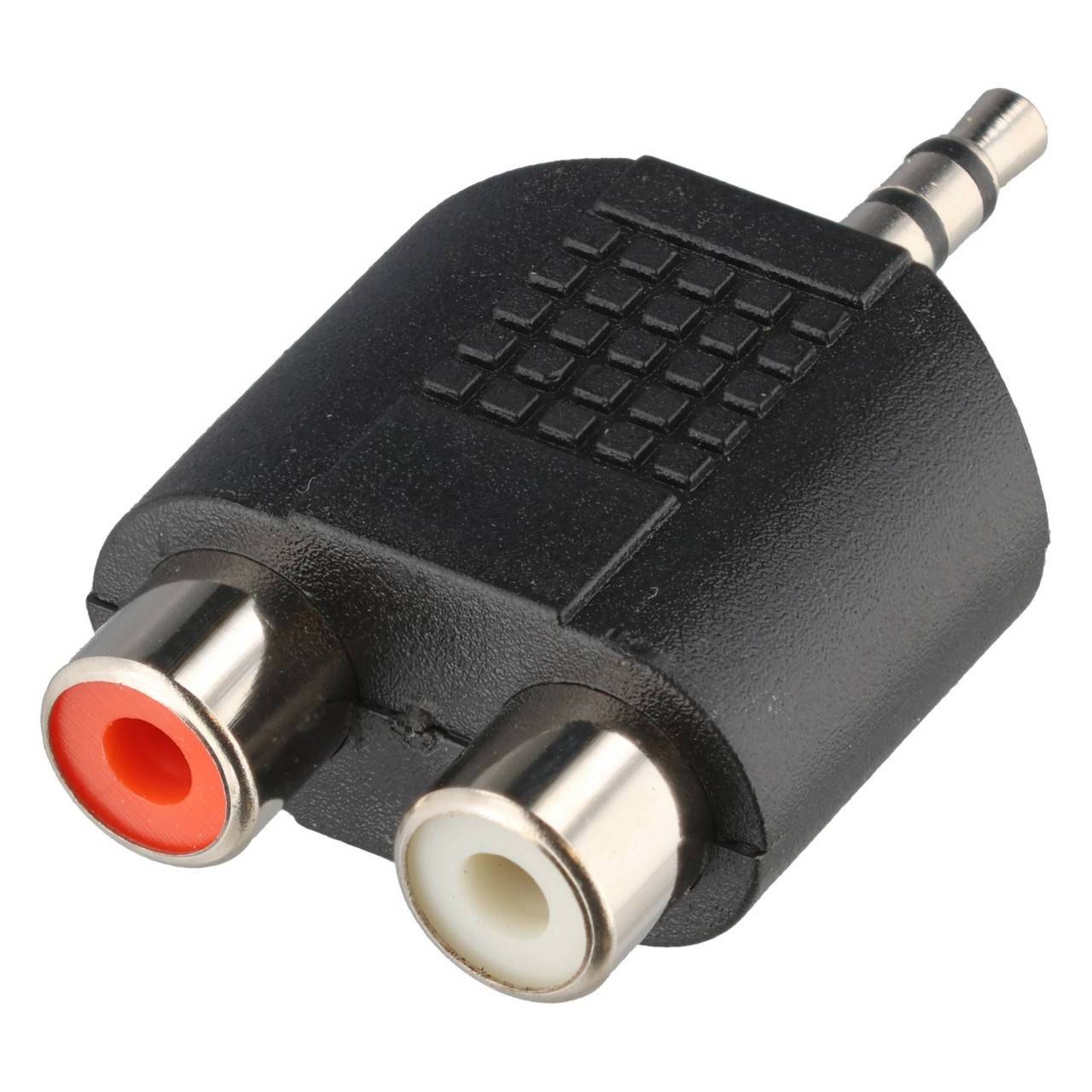 Goobay Cinch Adapter, AUX Klinke 3,5 mm Stecker zu 2x stereo Buchse 1x 3,5-mm-Klinkenstecker (3-polig, stereo) > 2x Cinc-0