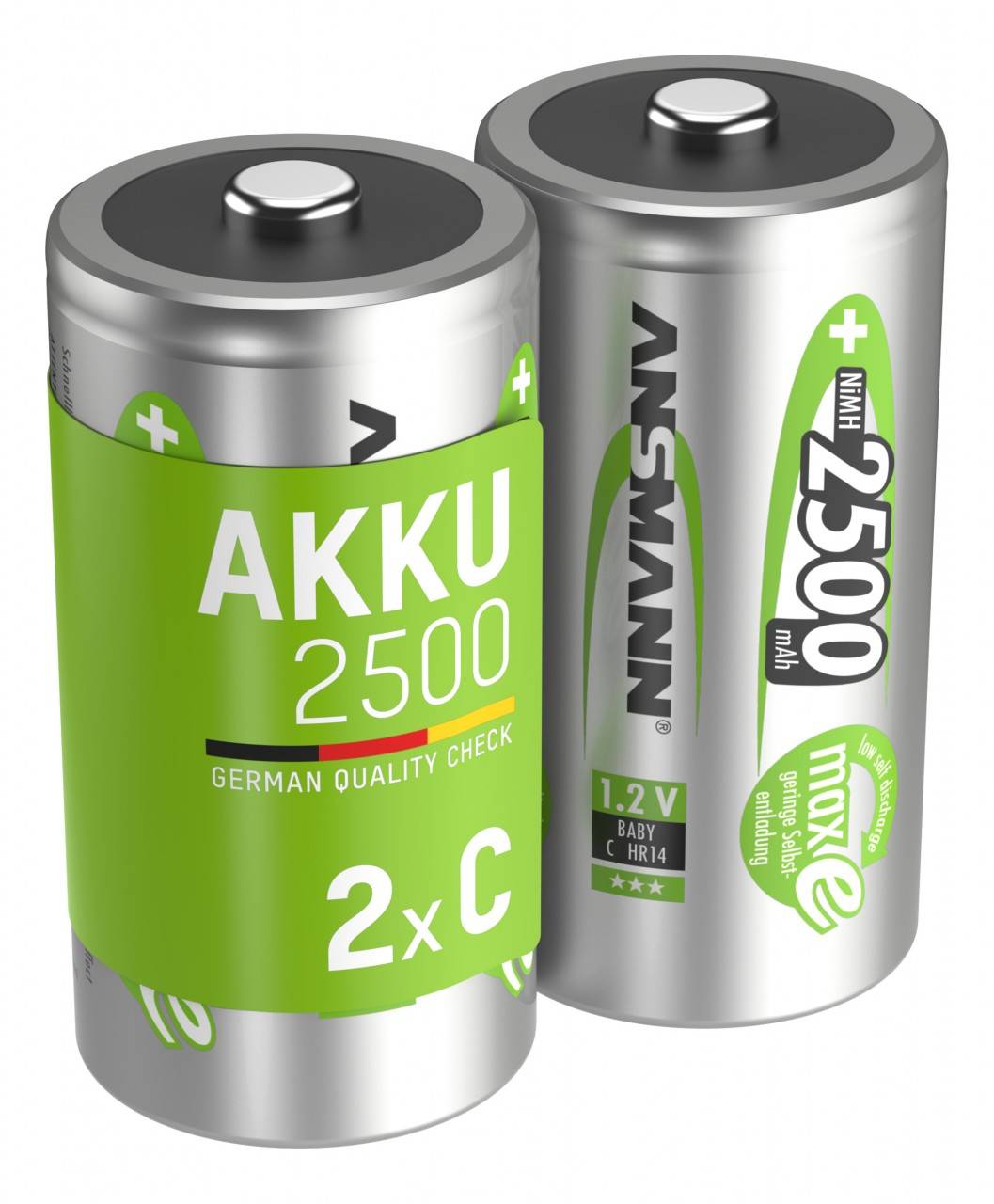 Ansmann NiMH-Akku Baby 2500mAh 2er Blister-2