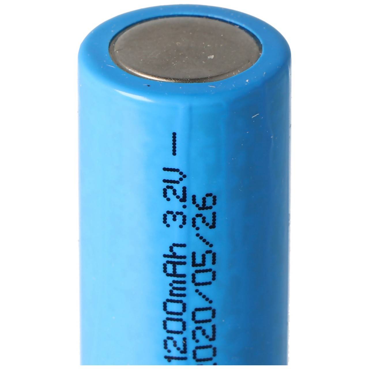IFR 18500 1200mAh 3,2V LiFePo4 Akku Flat Top ohne Kopf ungeschützt 49x18,15mm-2