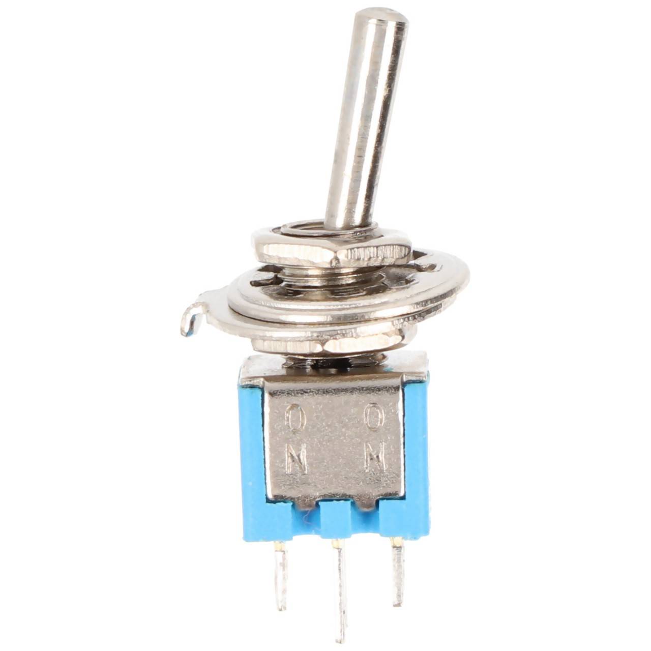 Goobay Kippschalter Miniatur, 2x UM, 6 Pins, blaues Gehäuse ideal für den Bereich DIY oder den Modellbau-2