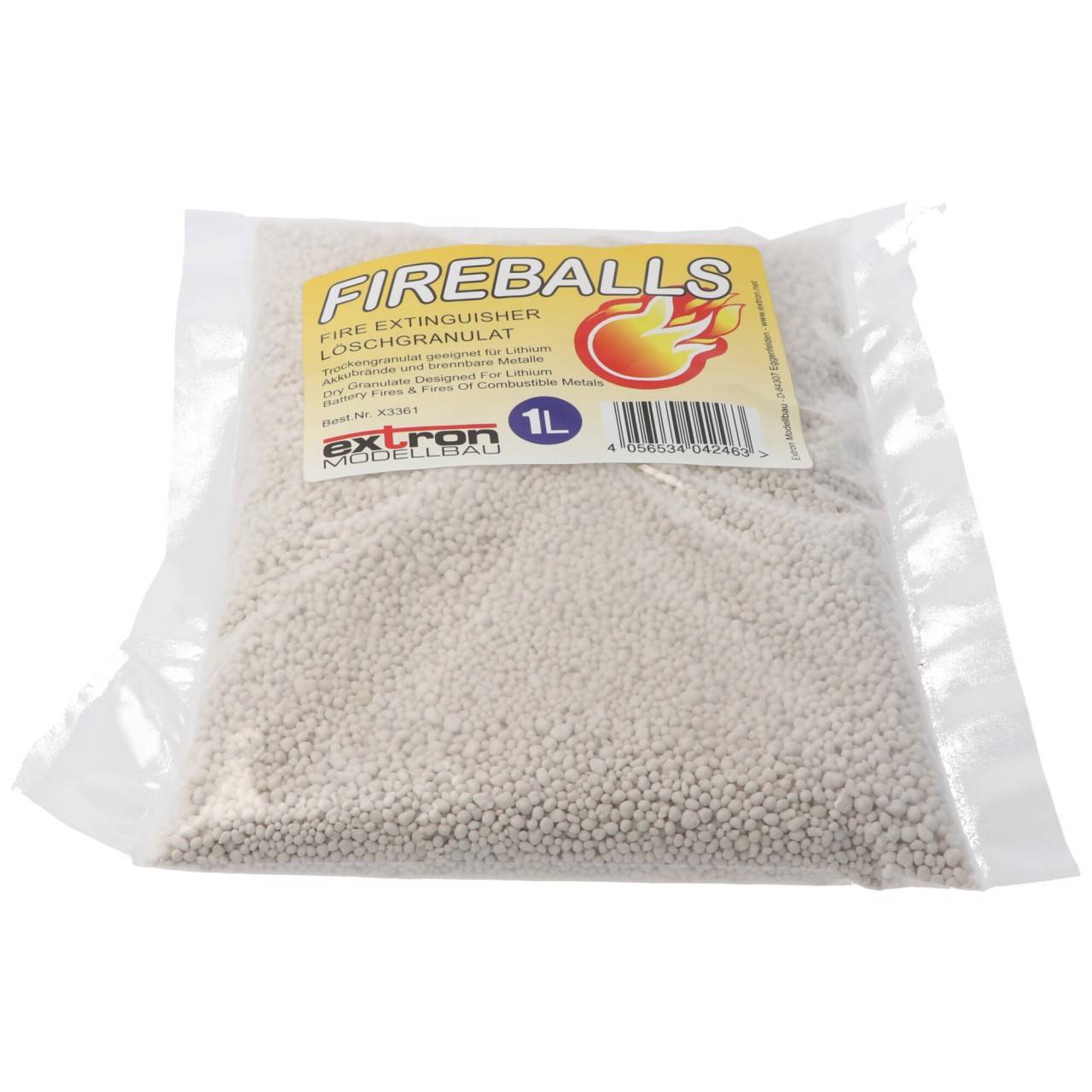 Fireballs Feuerlöschgranulat für Li-ion Lithium Akkus, Brandschutz, Löschmittel 1 Liter-2