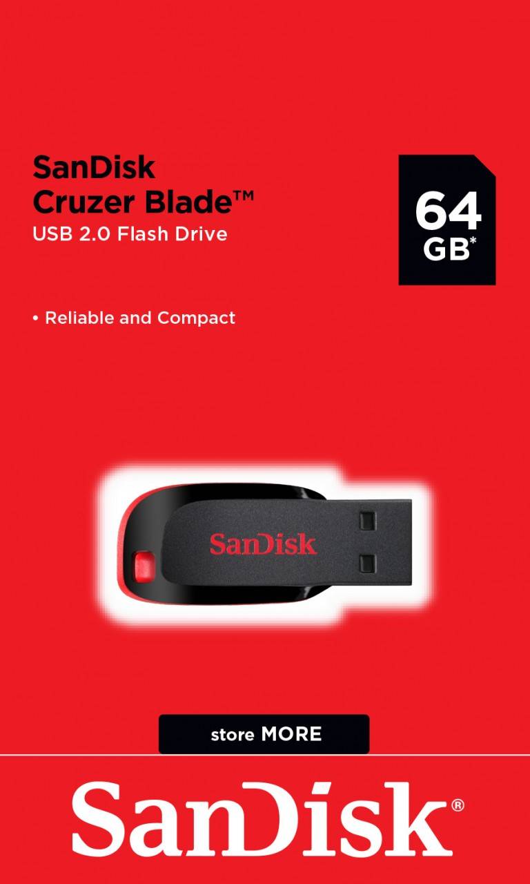 SANDISK SANDISK CRUZER BLADE 64GB USB 2.0 kaufen