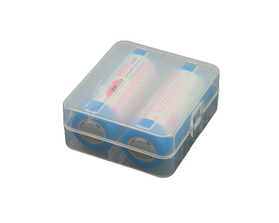 Akku-Aufbewahrungsbox für 1 oder 2x 26650 max. Akkulänge bei 71,2mm-4