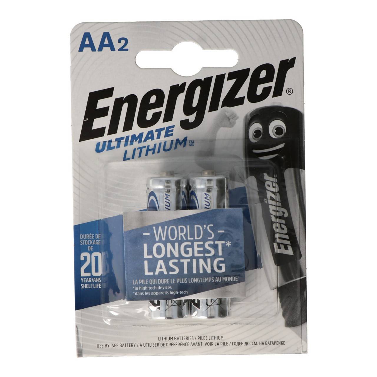 Energizer L91 Lithium Batterie AA 1,5 Volt, 3000mAh 2er Blister-0