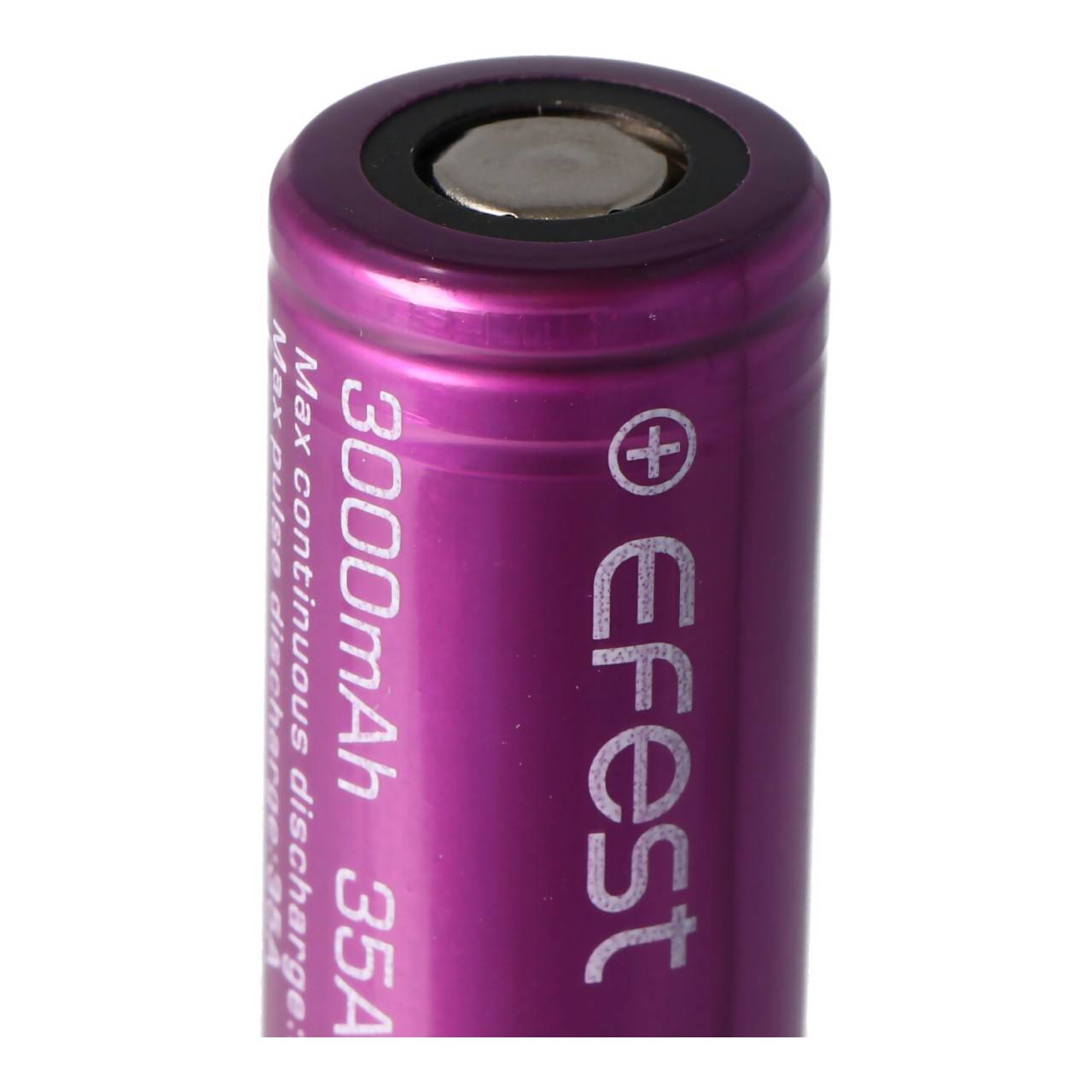 Efest Purple IMR 18650 3000mAh 3,6V - 3,7V min. 2900mAh typ. 3000mAh maximal 35A Stromabgabe (Flat Top)-1