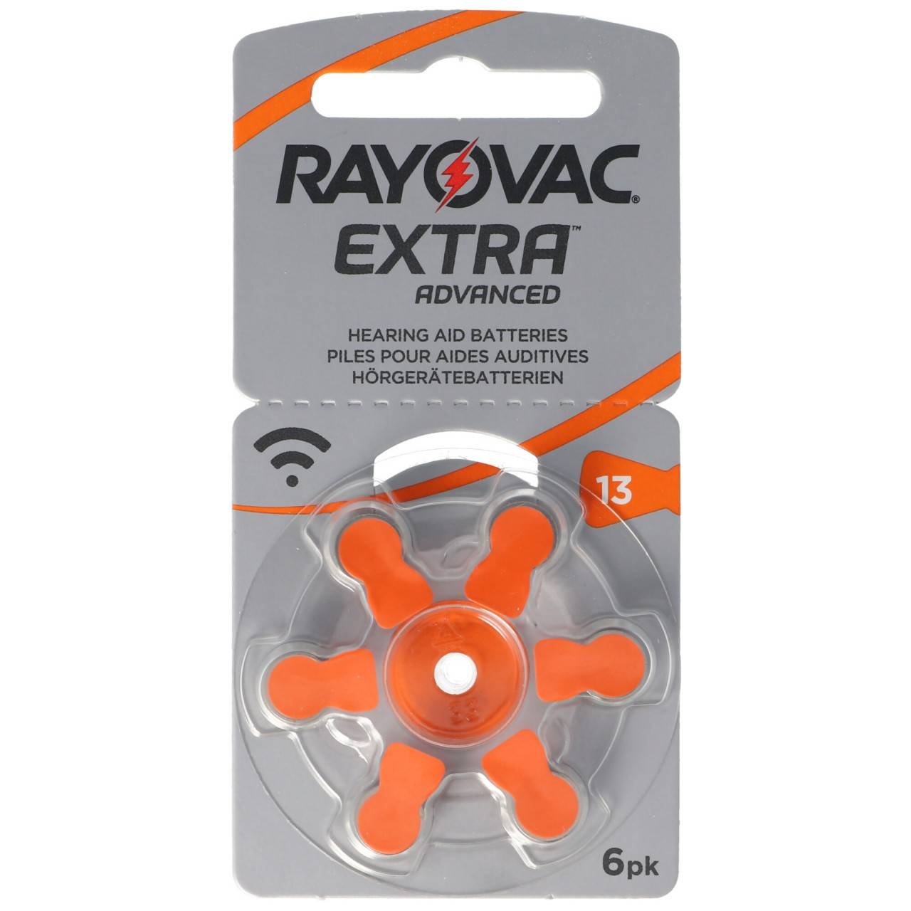 Rayovac Hörgerätebatterie H13MF Nr. 13 PR48 Extra Advanced, 310mAh 6 Stück im Blister-0