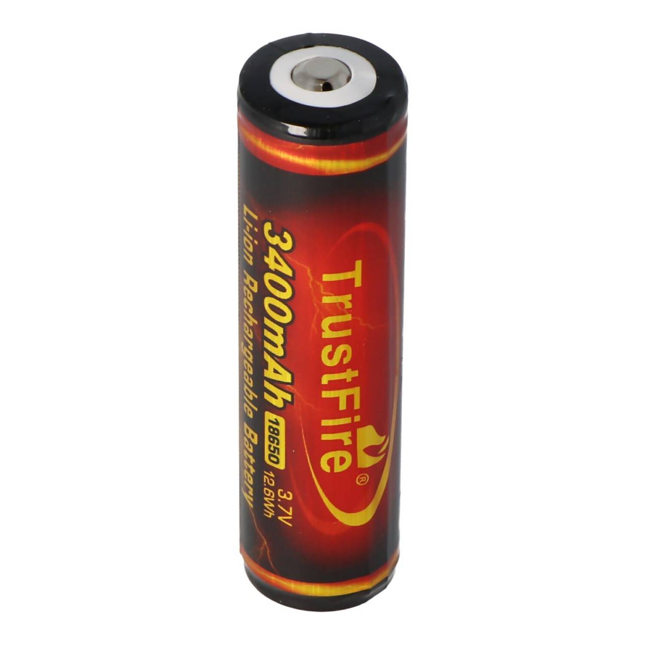 Trustfire 18650 3400mAh 3,6V - 3,7V 68,9x18,41mm PCB geschützter Li-Ion-Akku (Flame)-0