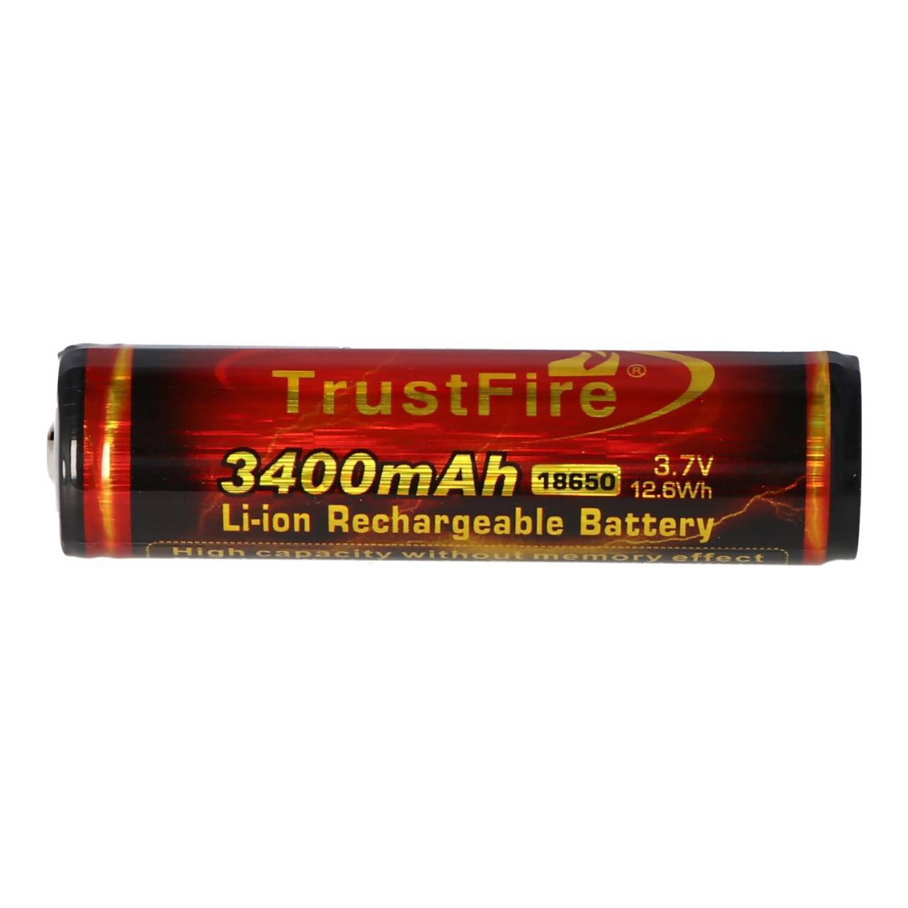 Trustfire 18650 3400mAh 3,6V - 3,7V 68,9x18,41mm PCB geschützter Li-Ion-Akku (Flame)-3