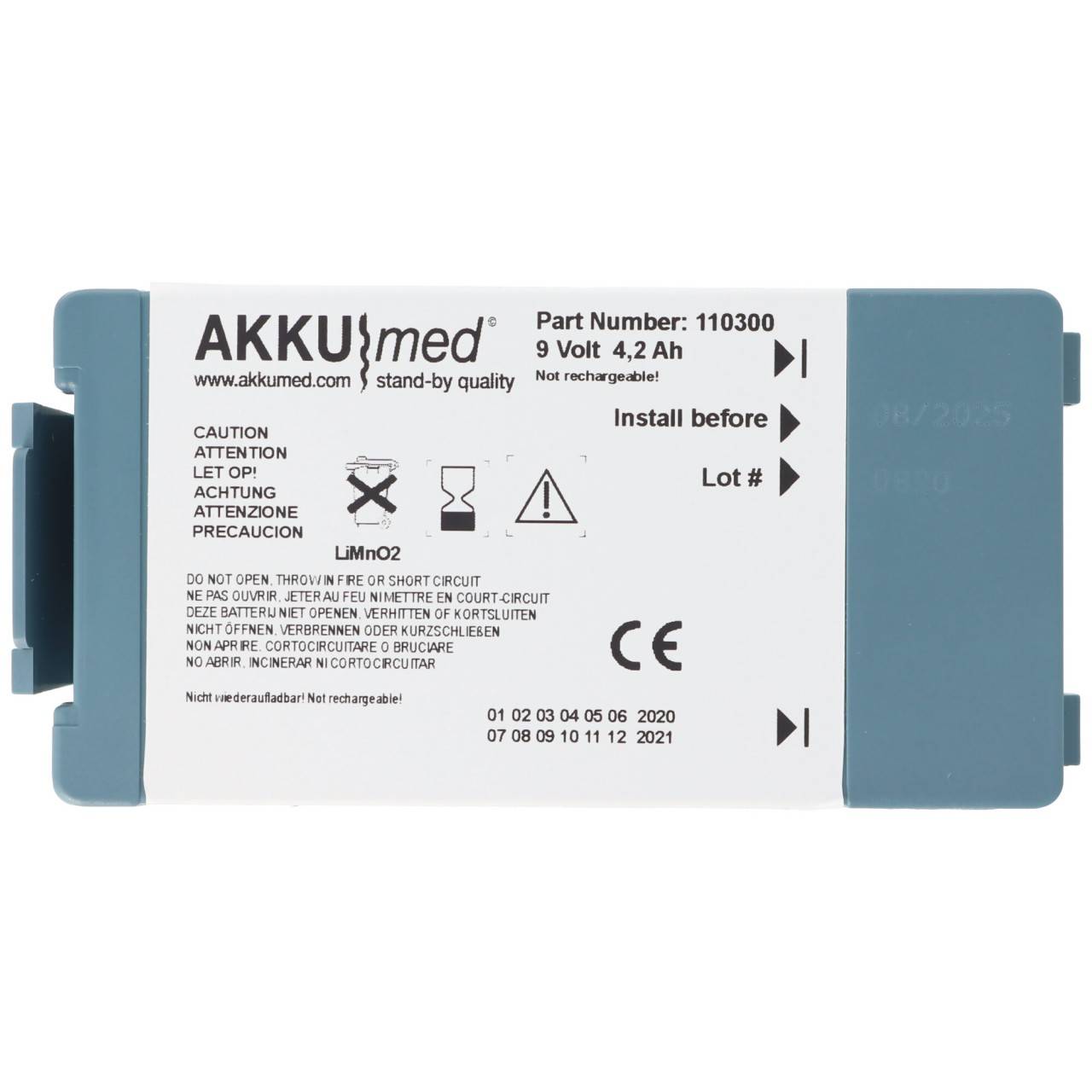 Lithiumbatterie passend für Philips Heartstart HS1, FRx M5070A-4