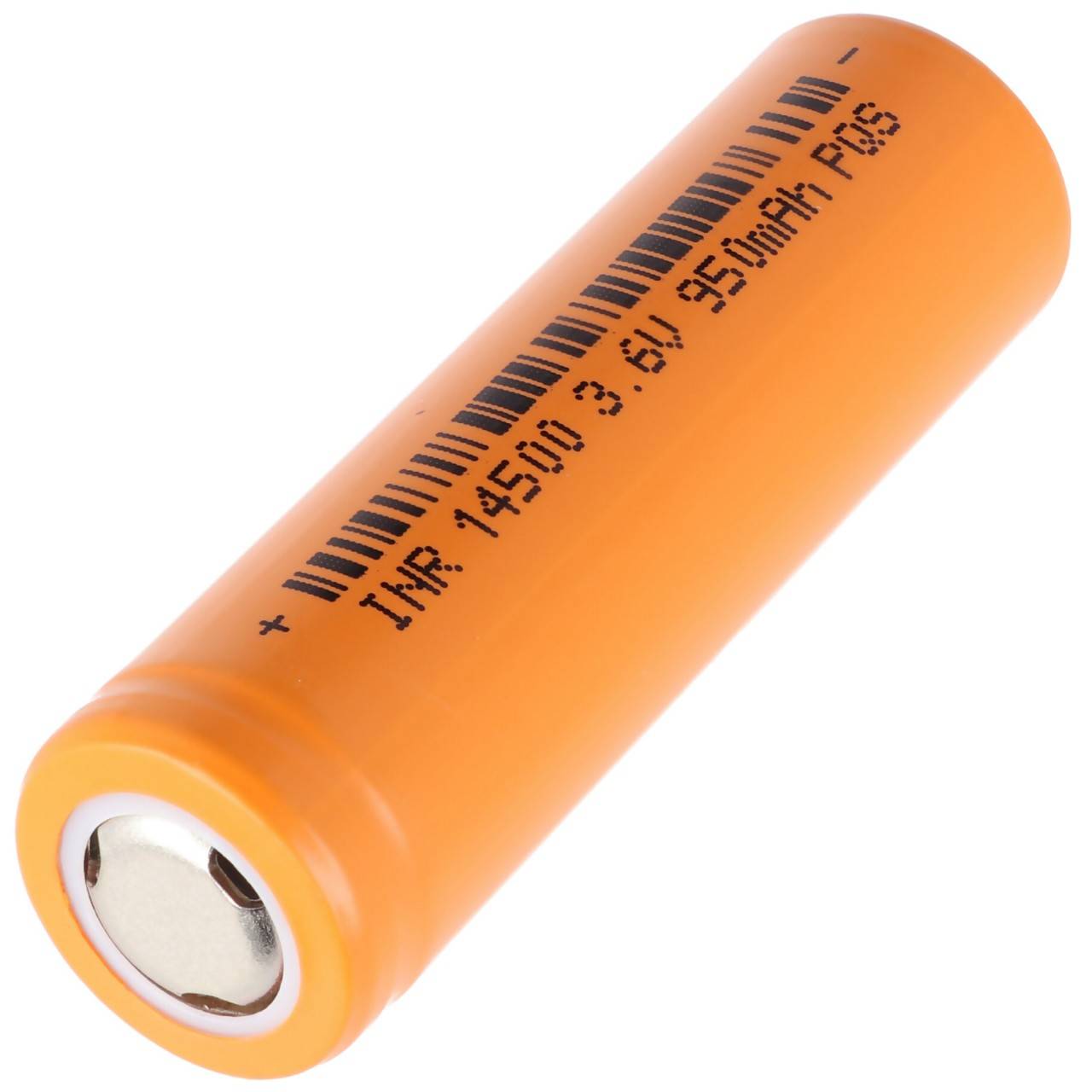 INR 14500 mit 950mAh 3,6V bis- 3,7V Li-Ion-Zelle ungeschützt 48,5x14,1mm-1
