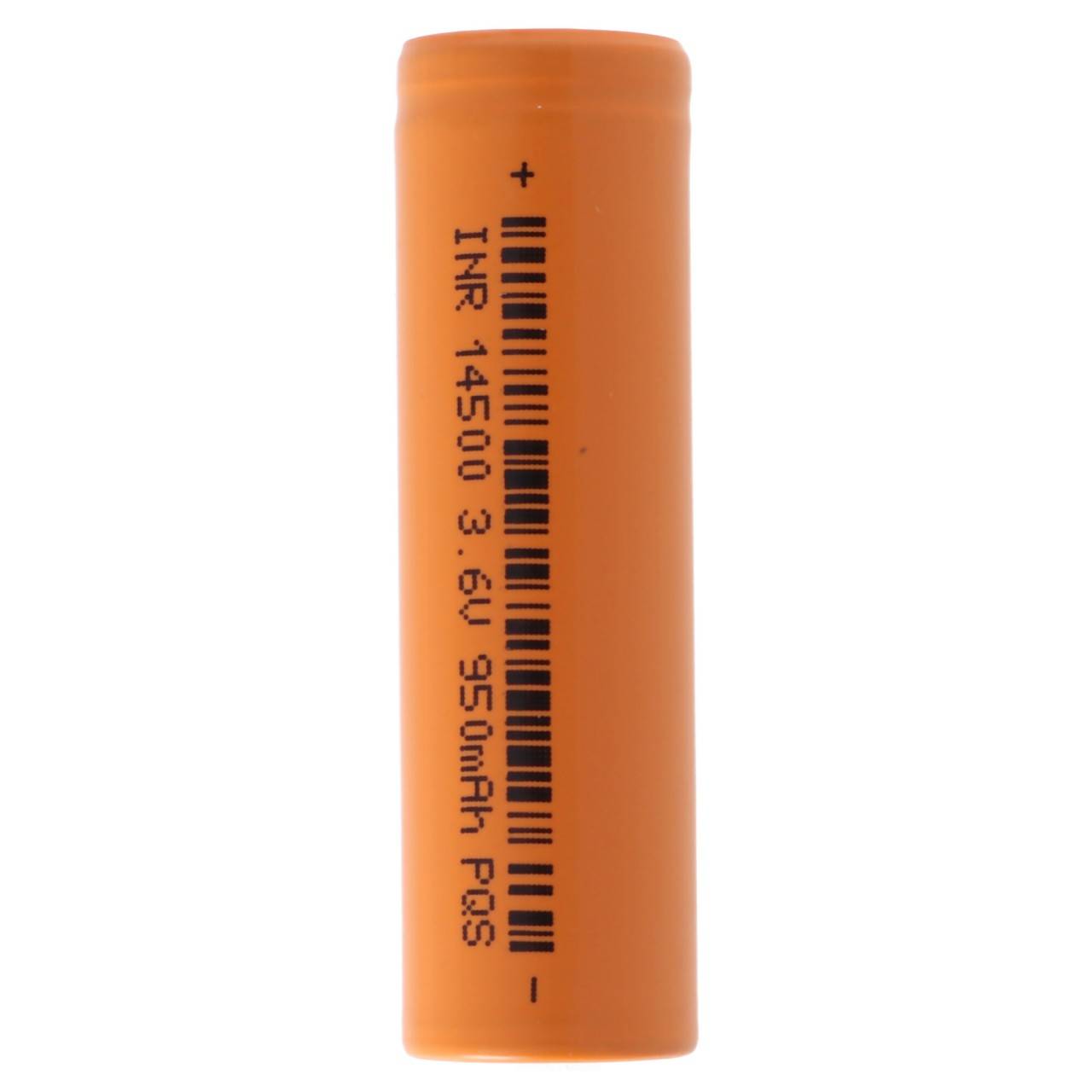 INR 14500 mit 950mAh 3,6V bis- 3,7V Li-Ion-Zelle ungeschützt 48,5x14,1mm-4