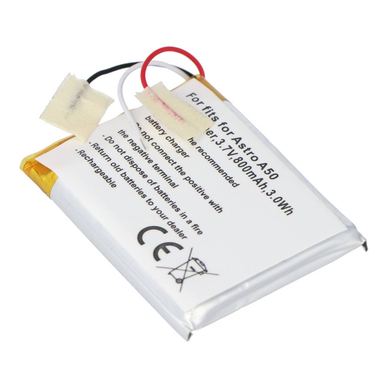 Akku passend für Astro A50 Li-Polymer Akku SRP603443, 45x36x5,5mm-1