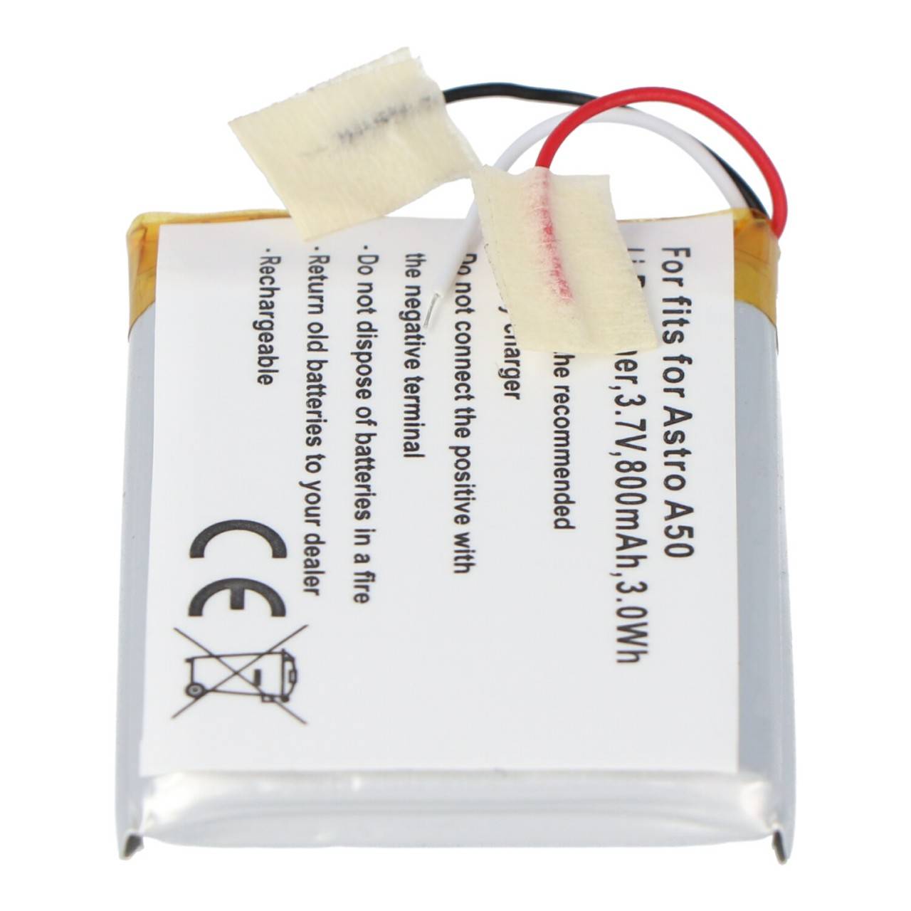 Akku passend für Astro A50 Li-Polymer Akku SRP603443, 45x36x5,5mm-2