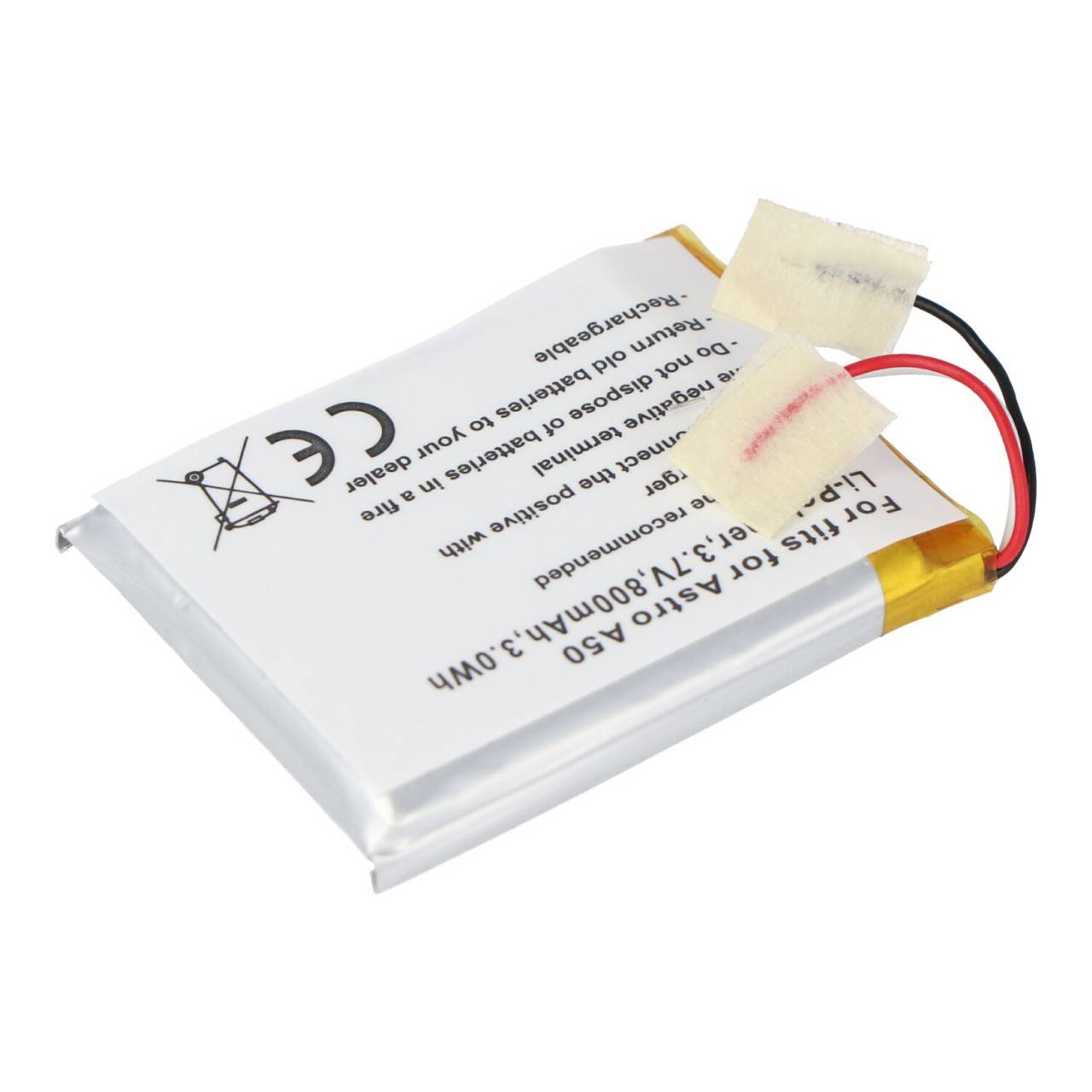 Akku passend für Astro A50 Li-Polymer Akku SRP603443, 45x36x5,5mm-3