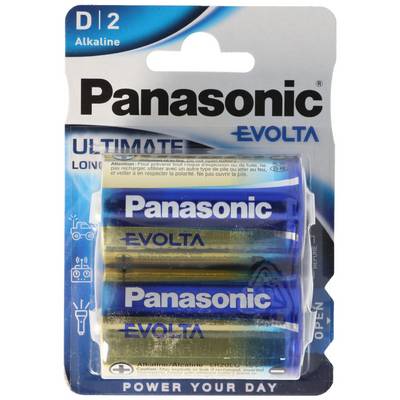 Panasonic EVOLTA Batterie die neue Alkaline Batterien Mono/D LR20-0