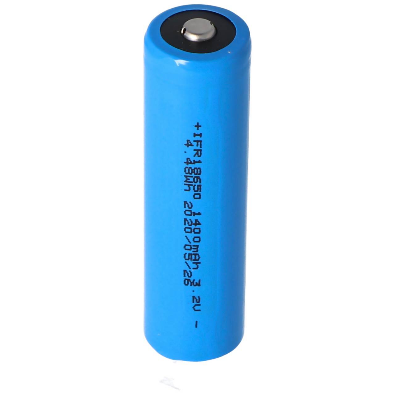 3,2 Volt Solar Akku Lithium 18650 IFR LiFePo4 Akku mit Kopf ungeschützt, 1400-1500mAh, Abmessungen ca. 66,1x18mm-4