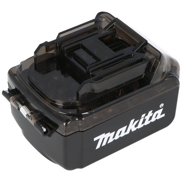 Original Makita Bit-Box im Akku-Design, Schrauber Bit-Set inkl. Bit-Halter 1/4, Bit-Box kein Makita Akku