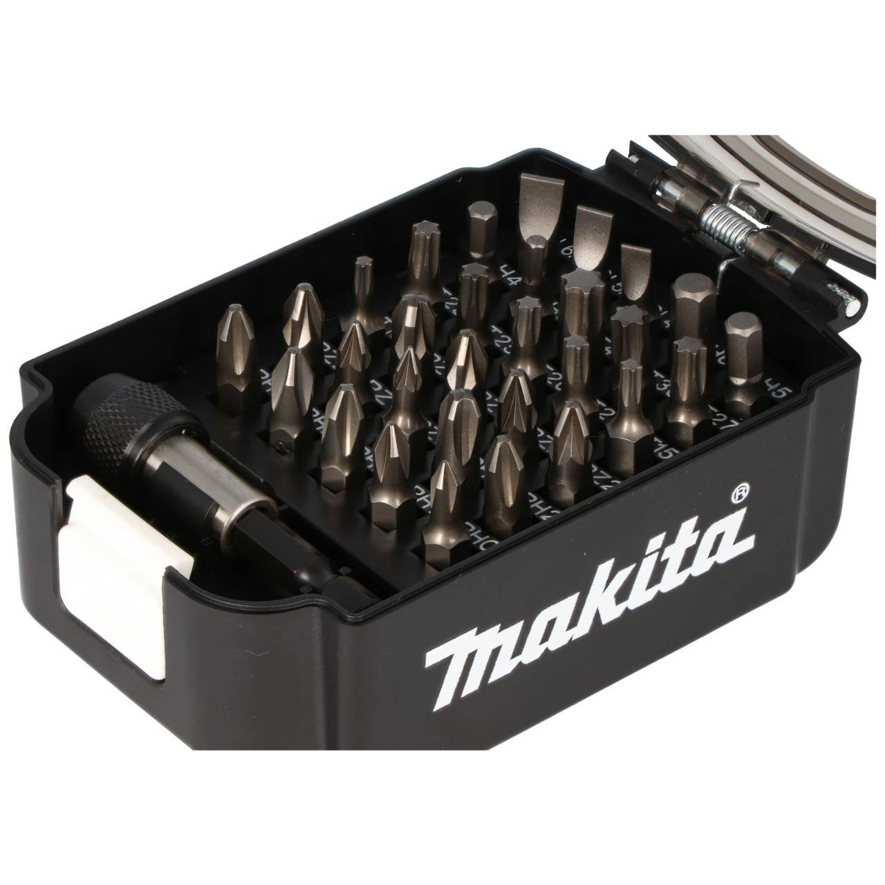 Original Makita Bit-Box im Akku-Design, Schrauber Bit-Set inkl. Bit-Halter 1/4, Bit-Box kein Makita Akku-2