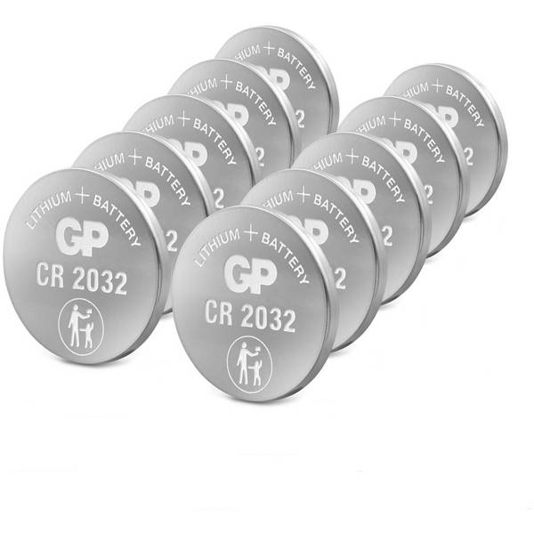 CR2032 GP Lithium Knopfzelle 3V 10 Stück