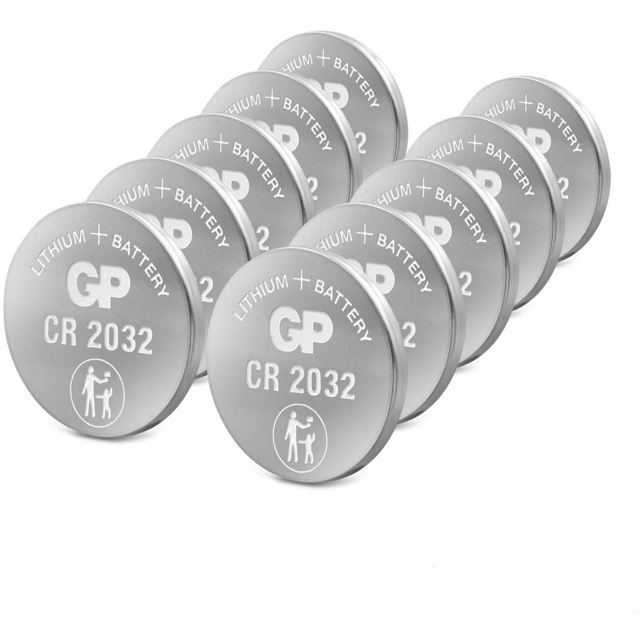 CR2032 GP Lithium Knopfzelle 3V 10 Stück-0