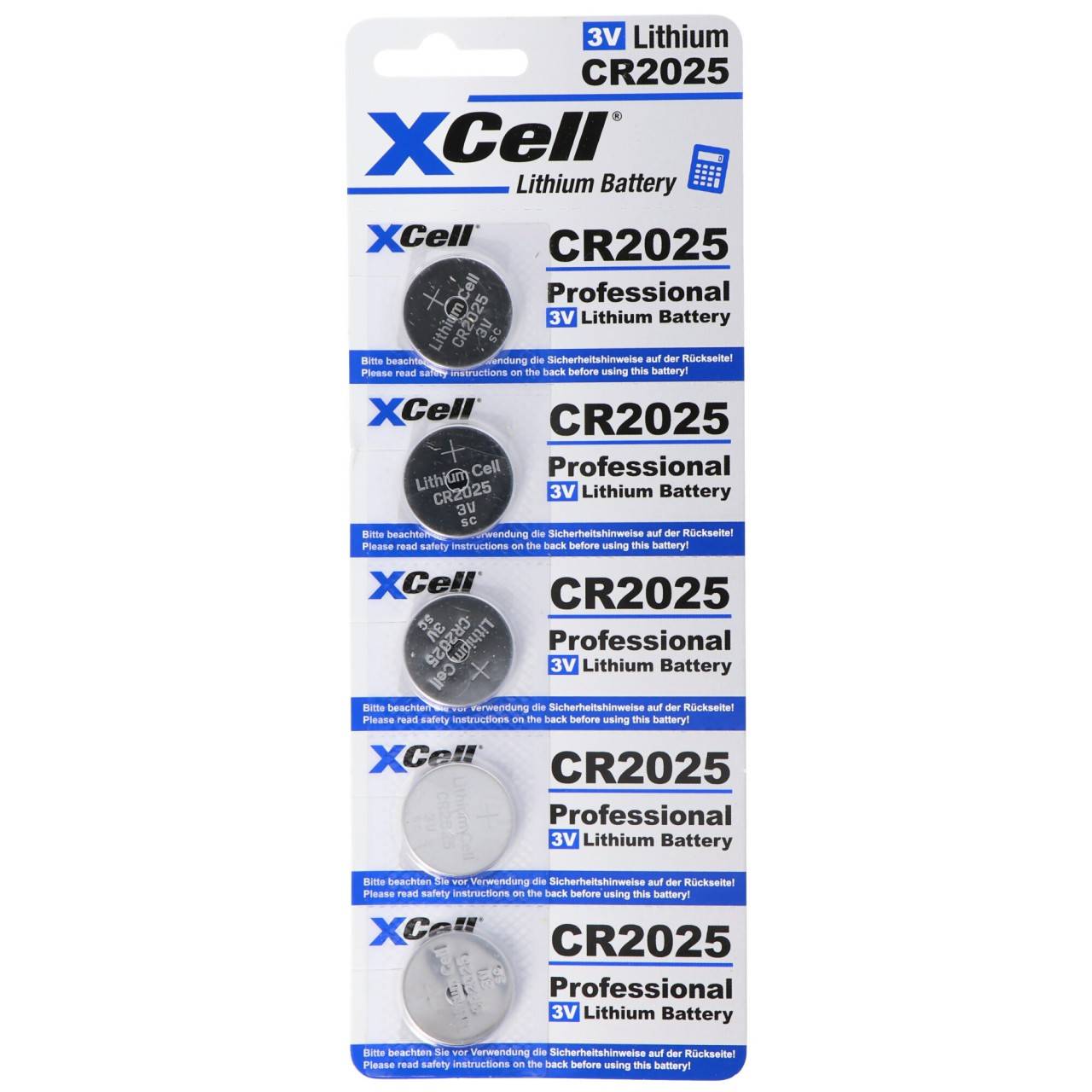 5er-Sparset CR2025 Lithium Batterie 3V, CR2025 Batterien im praktischen 5er Set-0