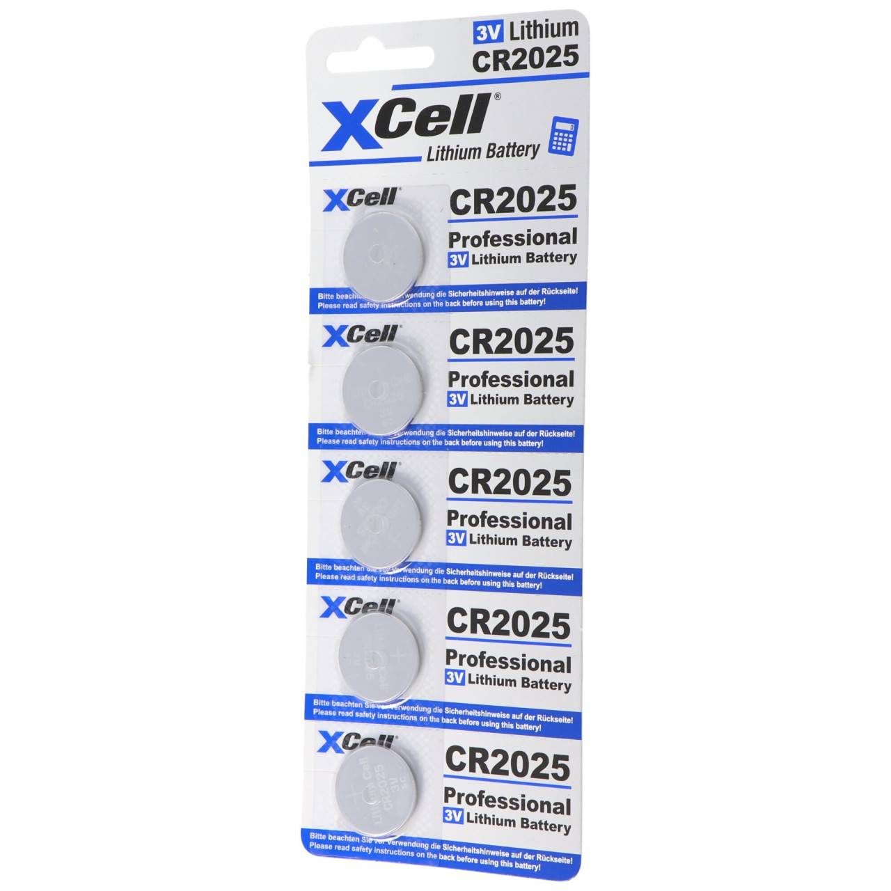 5er-Sparset CR2025 Lithium Batterie 3V, CR2025 Batterien im praktischen 5er Set-1
