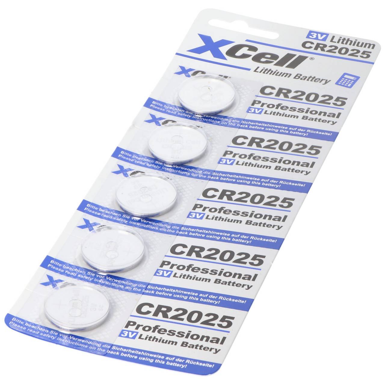 5er-Sparset CR2025 Lithium Batterie 3V, CR2025 Batterien im praktischen 5er Set-2