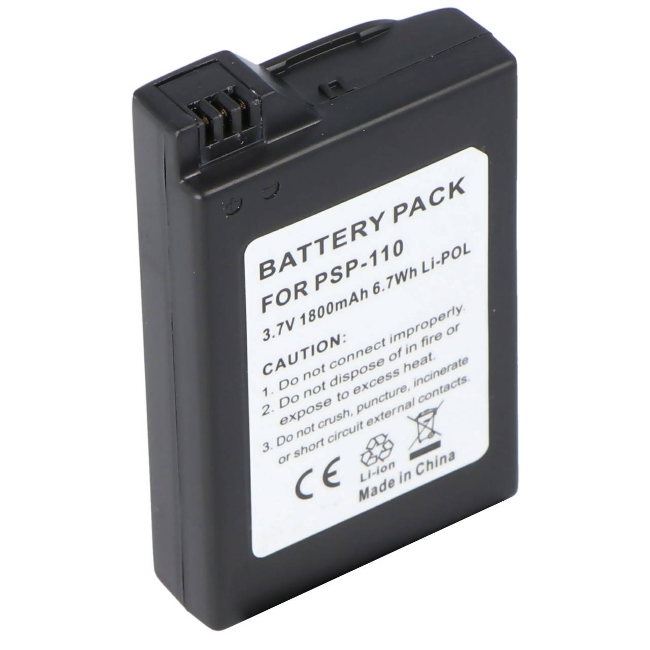 Li-Ion-Akku 1800mAh 3.7V für Spielkonsole wie Sony PSP-110, PSP-280G-4