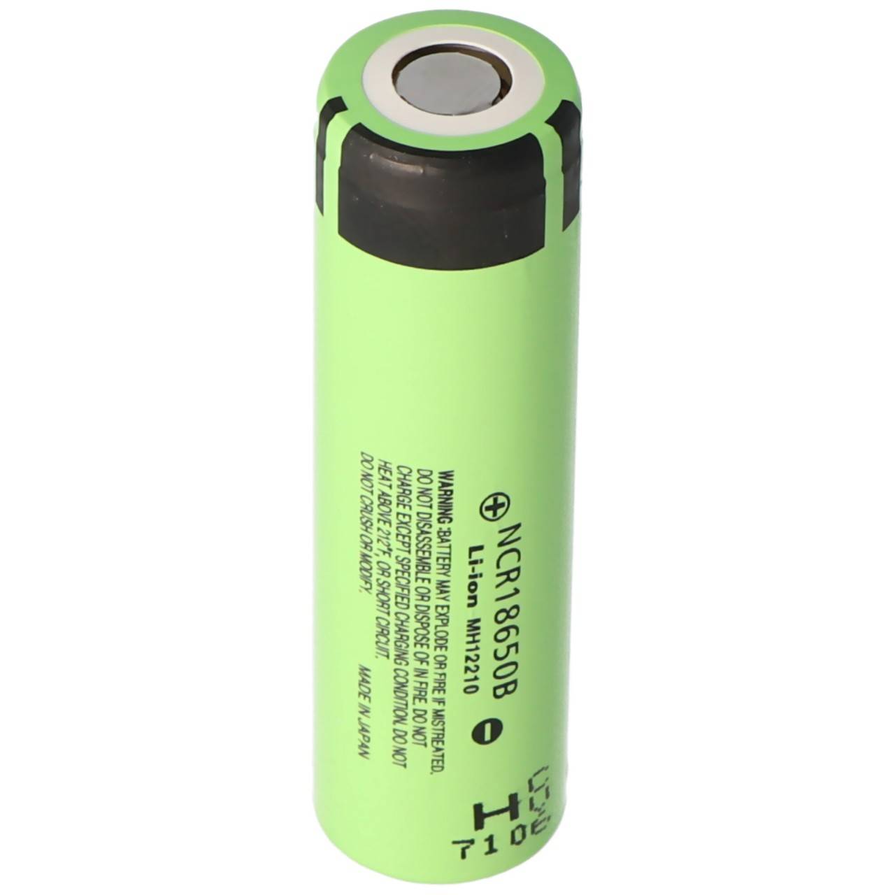 Panasonic NCR18650B Li-Ion Akku ohne Kopf, Flat Top 65,3x18,5mm 3,6 bis 3,7V 3400mAh für Schwachstromanwendungen-0