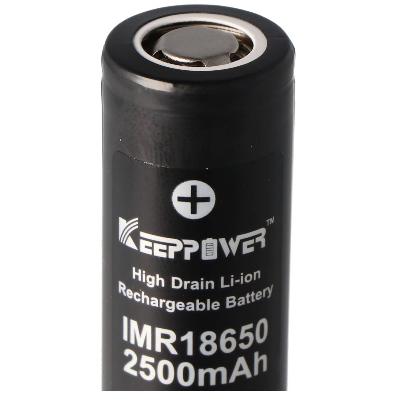 KeepPower IMR18650 - 2500mAh 3,6V - 3,7V Hochstromzelle Li-Ion-Akku-1