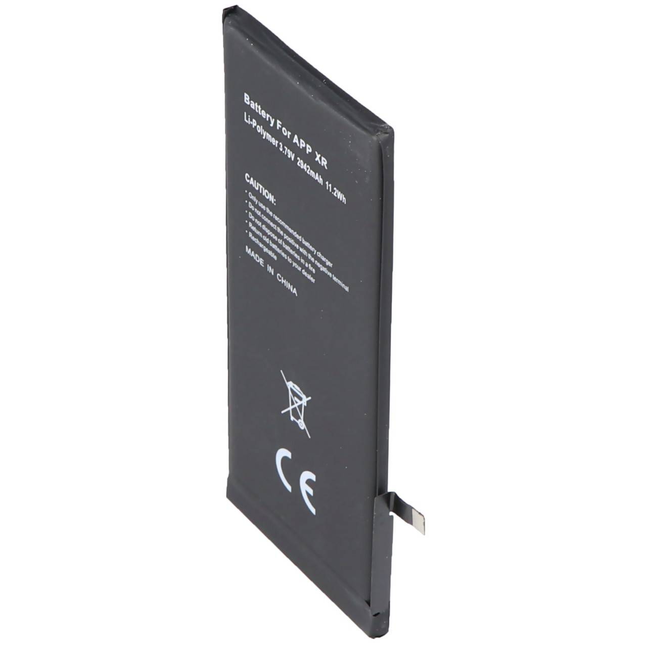 Akku passend für Apple iPhone XR, Li-Polymer, 3,79V, 2942mAh, 11,2Wh, built-in, ohne Werkzeug - without battery...-0