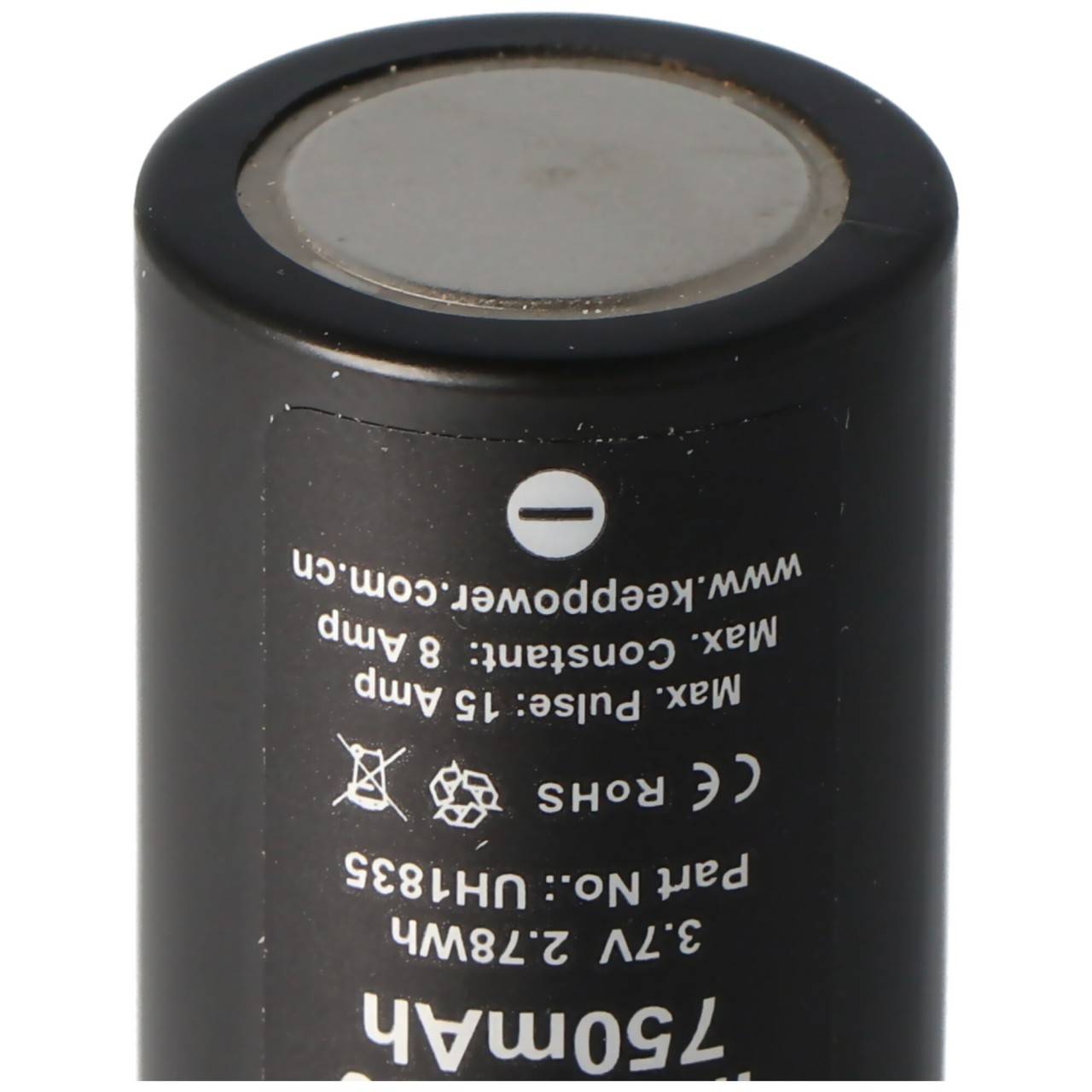 Keeppower IMR18350 - 750mAh, 3,7V (8A) Li-Ion-Akku-2