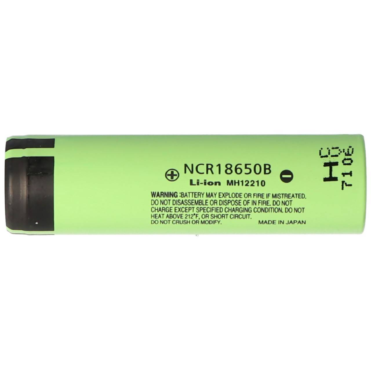 Panasonic NCR18650B Li-Ion Akku ohne Kopf, Flat Top 65,3x18,5mm 3,6 bis 3,7V 3400mAh für Schwachstromanwendungen-1