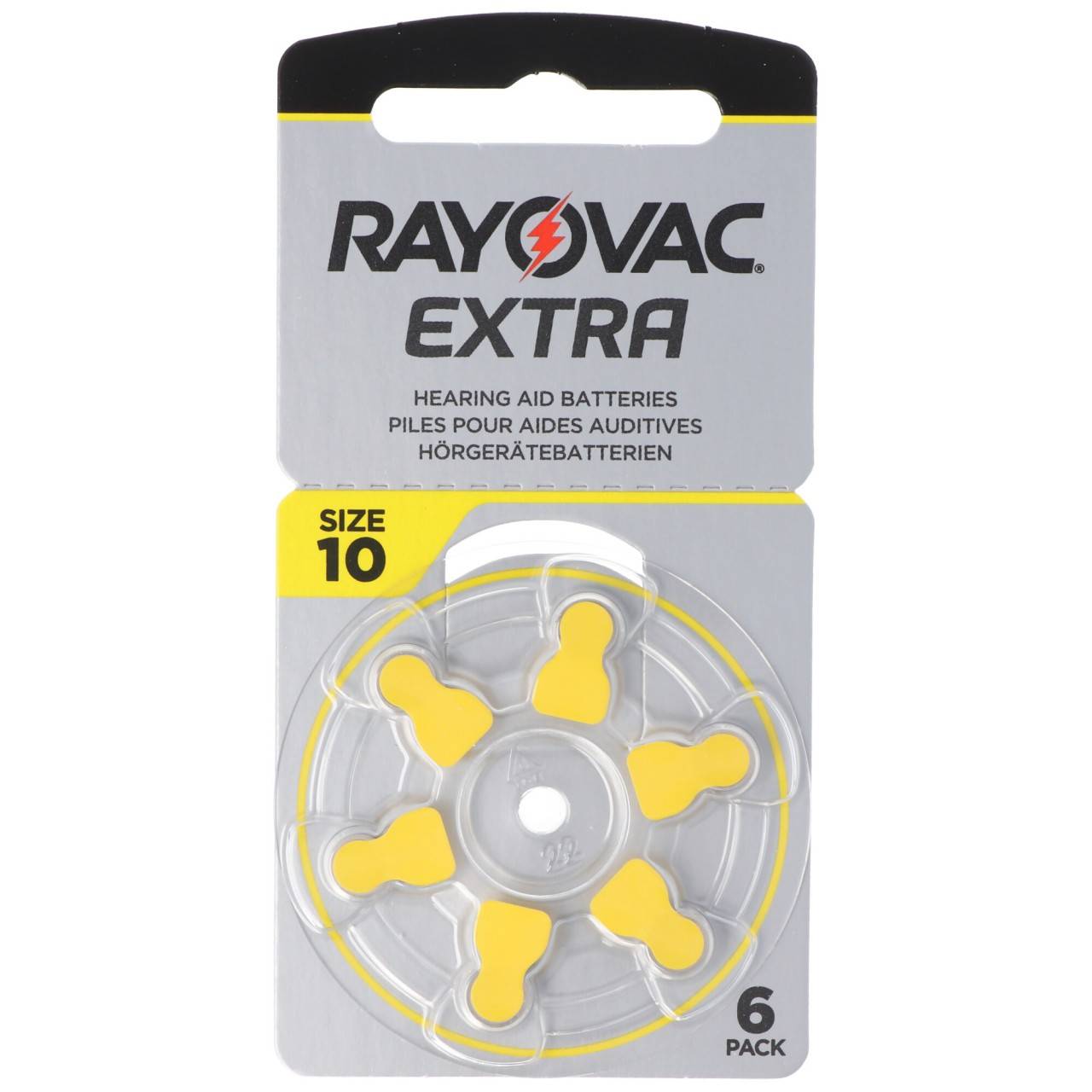 Rayovac Hörgerätebatterie H10MF Nr. 10 PR70 Extra Advanced, 105mAh 6 Stück im Blister-0
