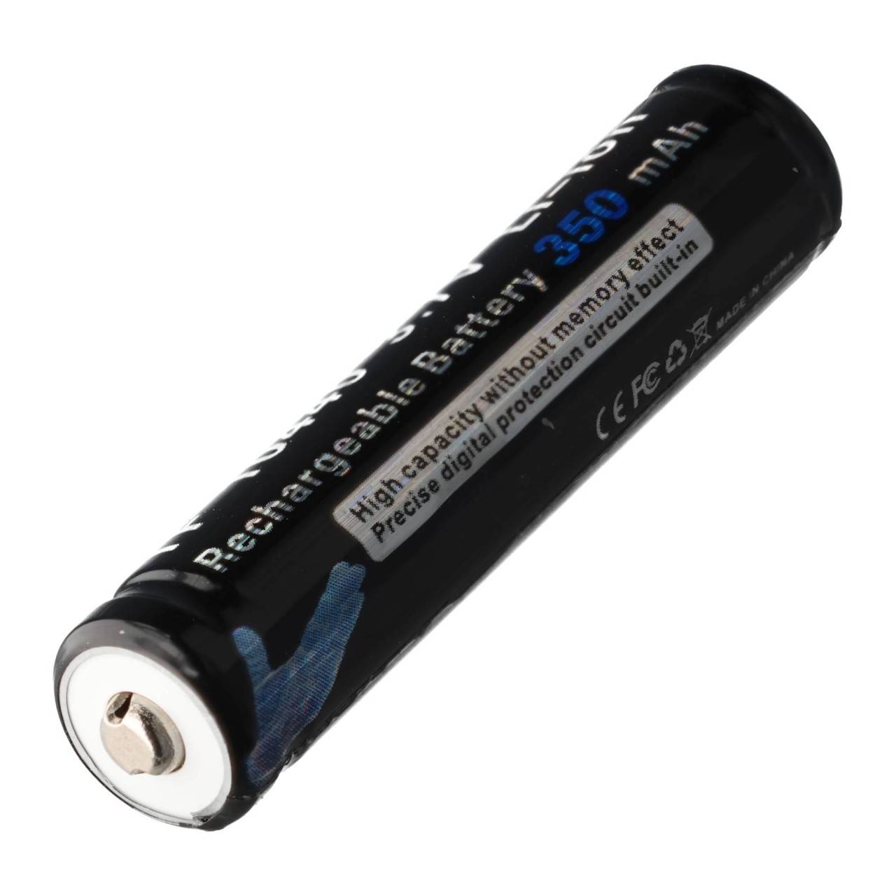 Trustfire 10440 300mAh 3,6V - 3,7V geschützte Li-Ion-Zelle Flame, mit Kopf 46,22x10,17mm-3