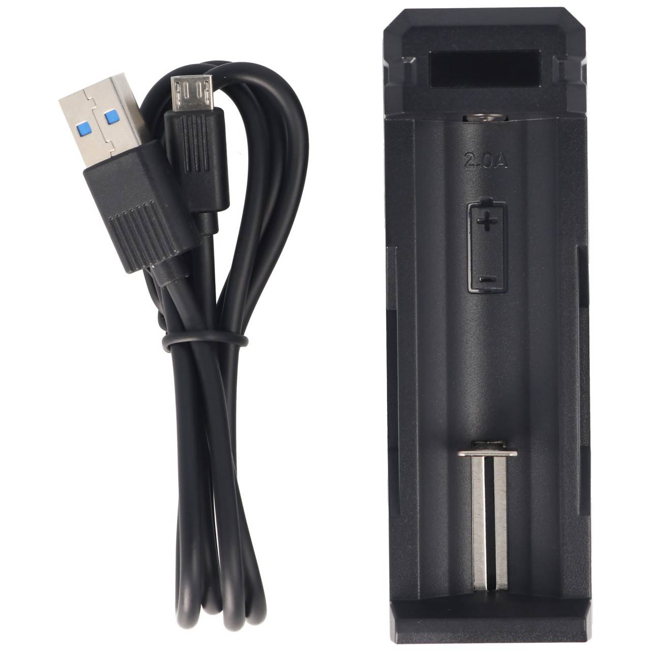 Panasonic 18650 Li-Ion Akku mit 3400mAh und Schutzschaltung und Schnell-Ladegerät-4