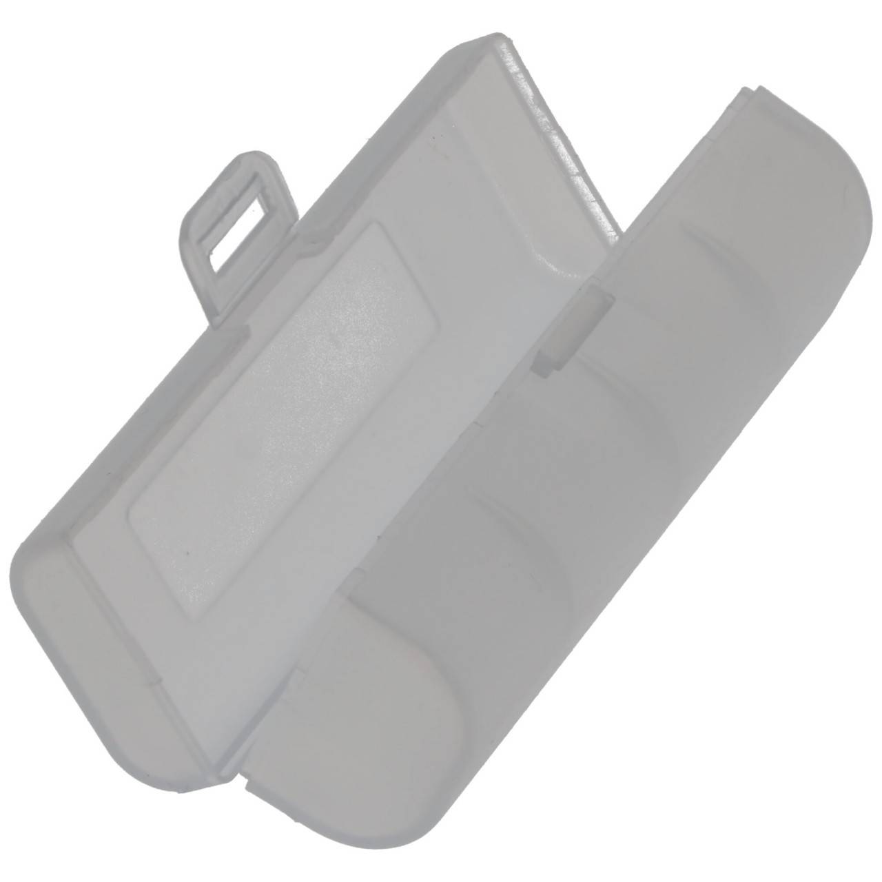Universal AccuSafe Aufbewahrungsbox für 1 Stück 18650, 16650 Li-ion Akku, Farbe transparent, Innenmaße max. 64x18x18mm-0