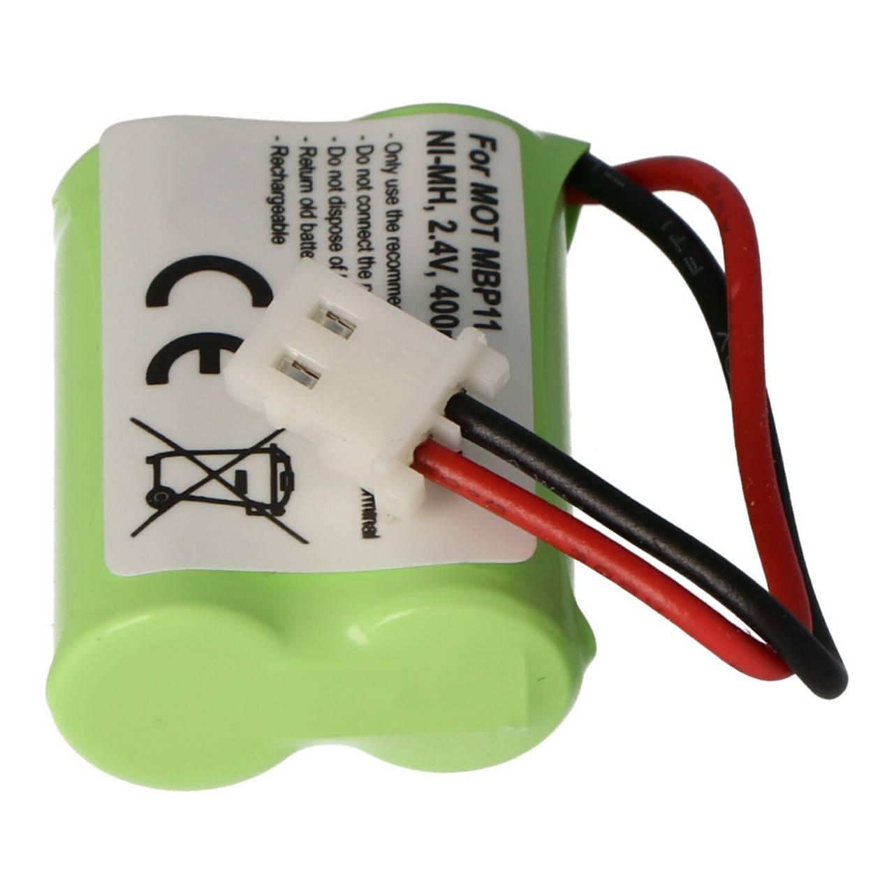 Akku passend für Motorola MBP11, NiMH, 2,4 Volt Akku BY1131-1