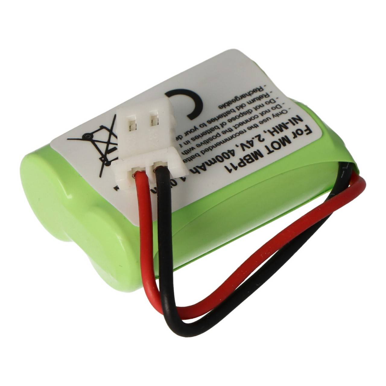 Akku passend für Motorola MBP11, NiMH, 2,4 Volt Akku BY1131-2