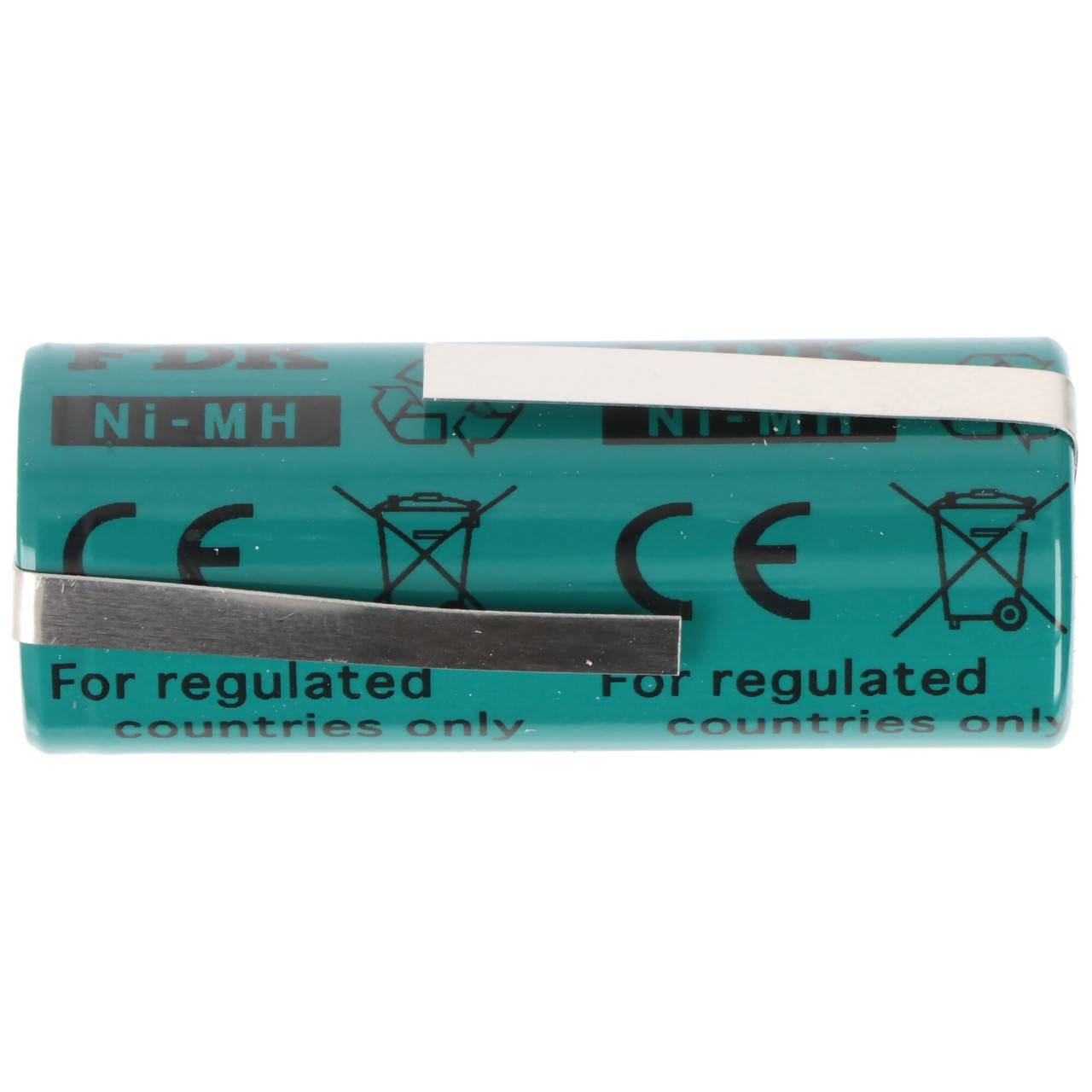 2 Stück Akku NiMH 2150mAh 4/5A, 43x17mm passend für Braun Oral-B Triumph Serie (bitte Maße prüfen)-0