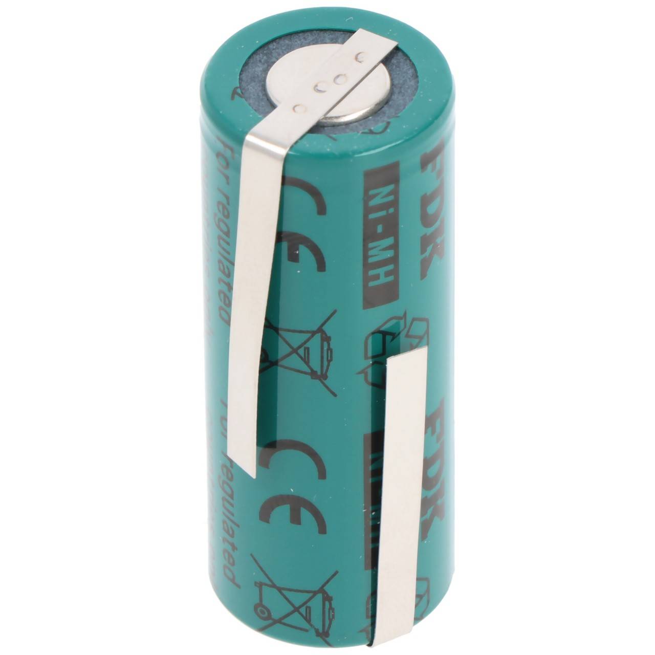 2 Stück Akku NiMH 2150mAh 4/5A, 43x17mm passend für Braun Oral-B Triumph Serie (bitte Maße prüfen)-1