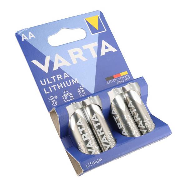 Varta Ultra Lithium Mignon AA, Varta Lithium Batterien, 6106, 1,5V, 4er Blister