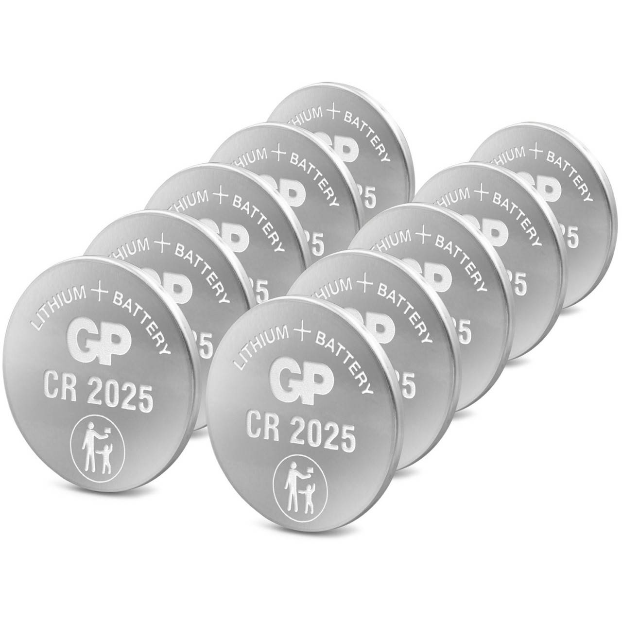 CR2025 GP Lithium Knopfzelle 3V 10 Stück-0