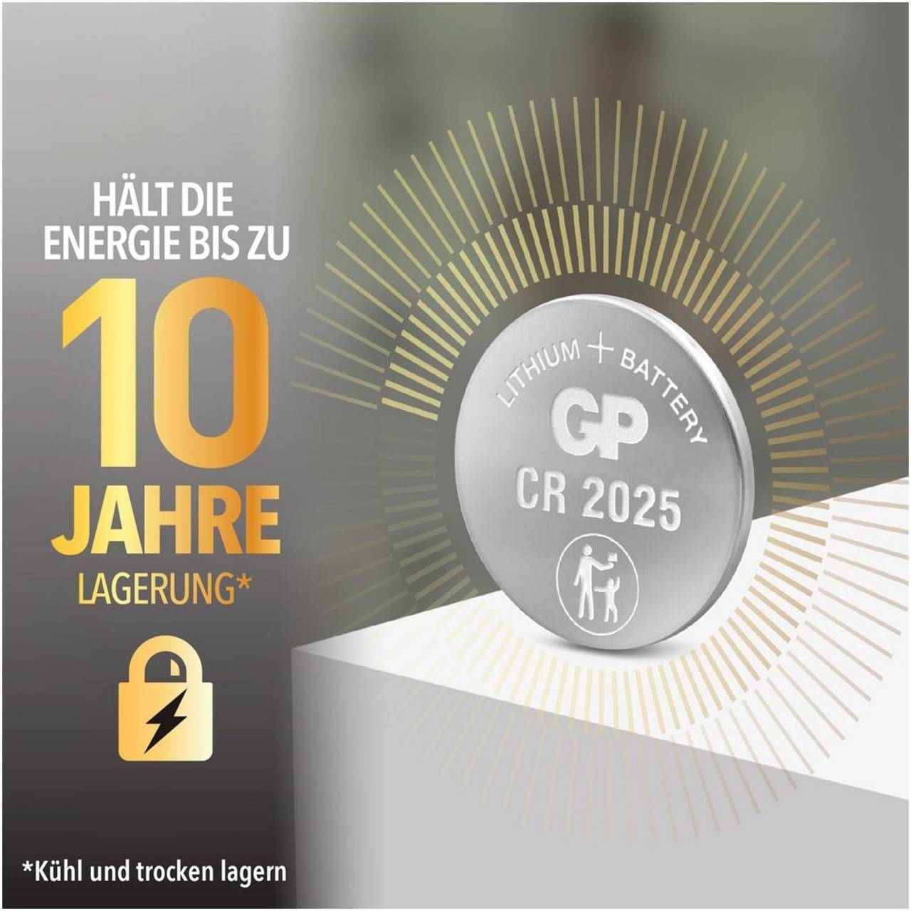 CR2025 GP Lithium Knopfzelle 3V 10 Stück-1