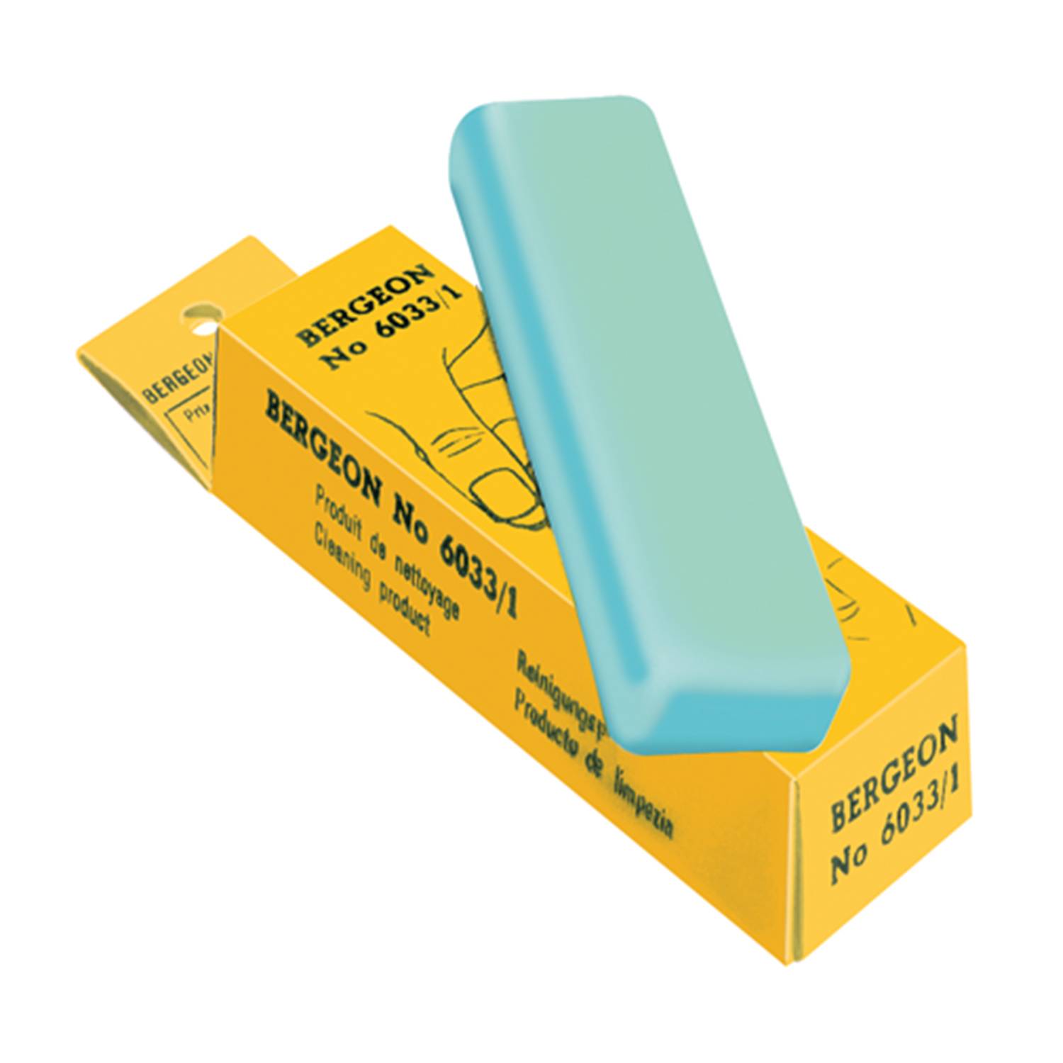 Bergeon 6033-1 Rodico, Reinigungsmasse, Grün, zum Reinigen, härtere Ausführung-0