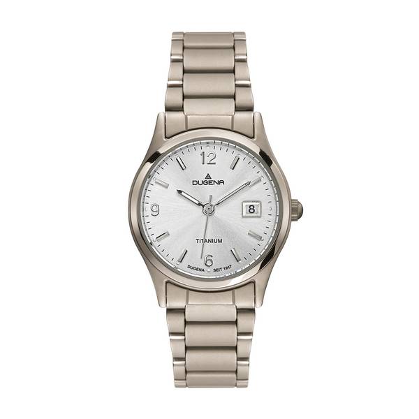 Dugena Damenuhr 4460332-1 Semper, Quarz, Titan, Mineralglas, 5 bar
